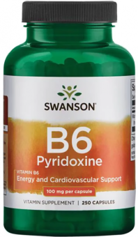 Swanson Vitamin B6 Pyridoxine 100 mg 